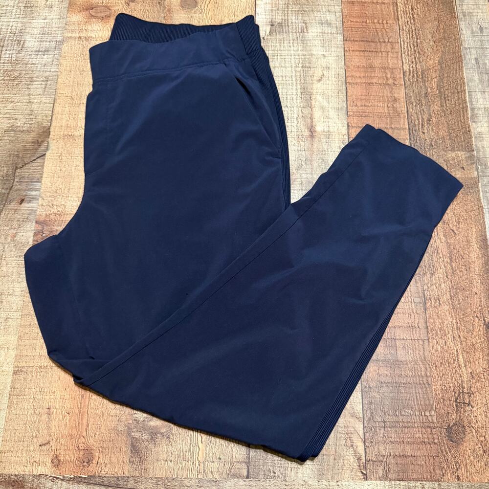 Athleta Women's Blue Brooklyn Mid Rise Pants Sz 14 Outdoors Athleisure Casual